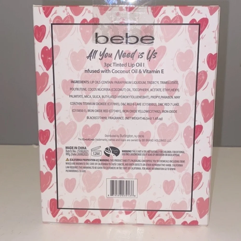 bebe 3pc Tinted Lip Oil Set